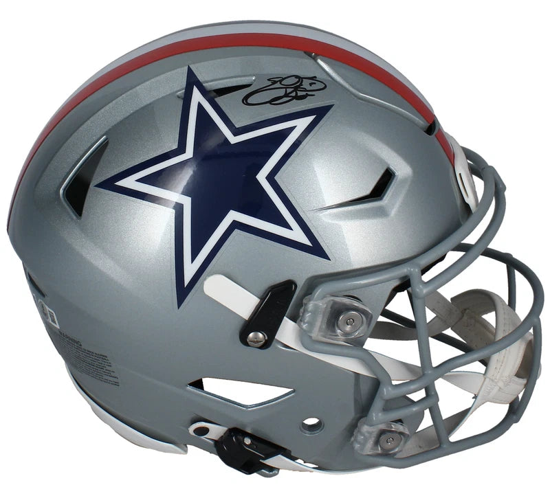 Emmitt Smith Autographed Dallas Cowboys 1976 Throwback Speedflex Authentic Helmet Beckett Witnessed