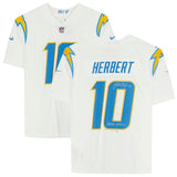 JUSTIN HERBERT Autographed/Inscribed "2020 OROY" Los Angeles Chargers White Nike Limited Jersey FANATICS