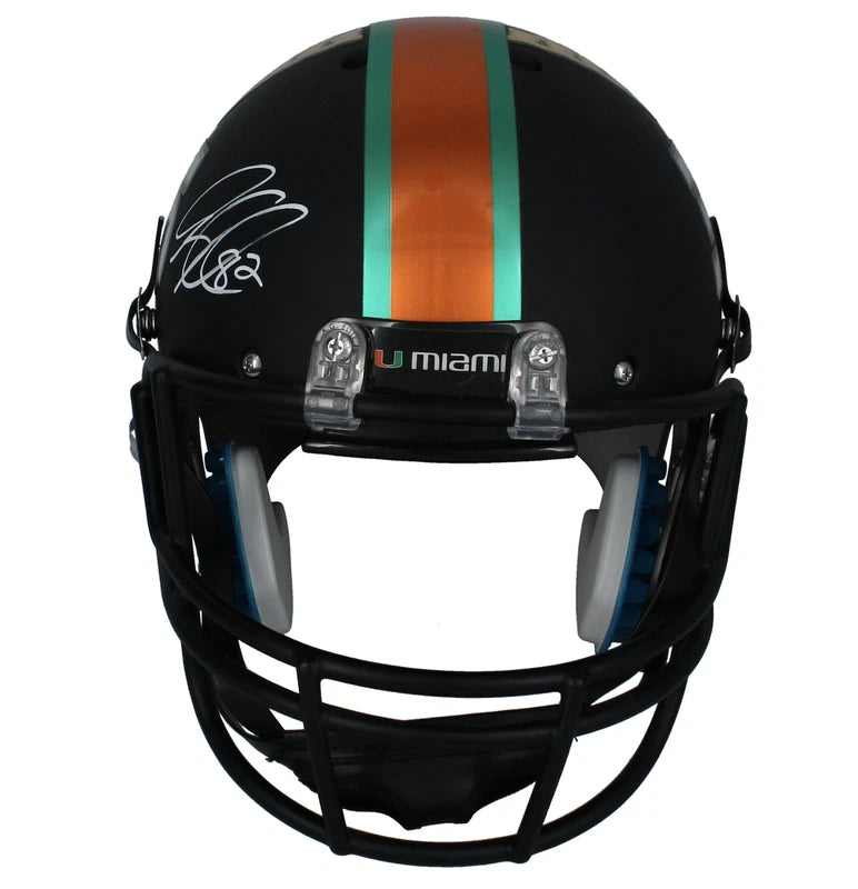 Greg Olsen Autographed Miami Hurricanes Schutt Tradition Full Size Helmet Fanatics
