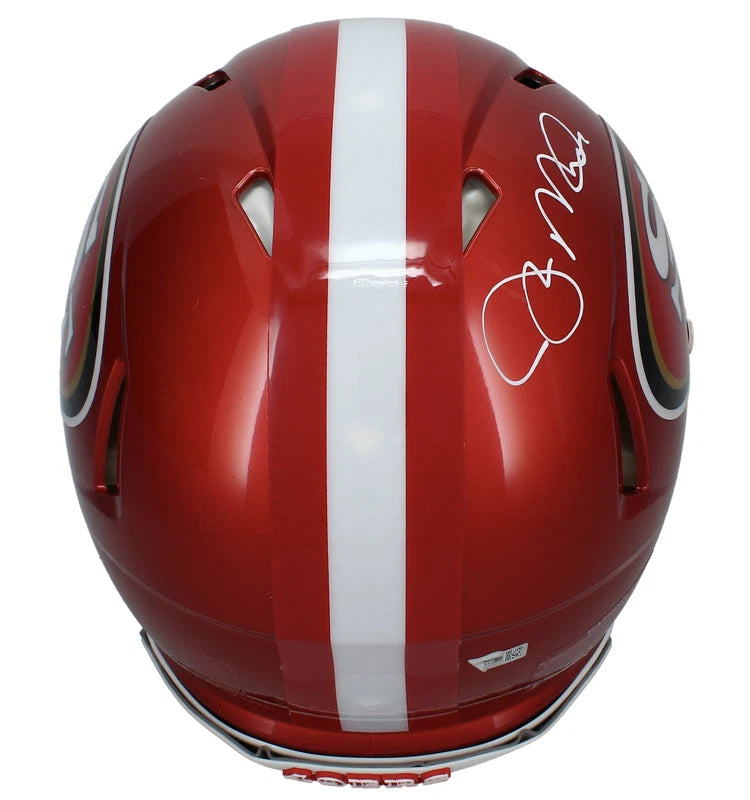 Joe Montana Autographed San Francisco 49ers Flash Speed Authentic Helmet with Visor & 3D Bumpers Fanatics