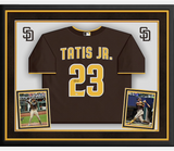 FERNANDO TATIS JR Autographed San Diego Padres Brown Nike Framed Jersey Display FANATICS