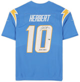 Justin Herbert Autographed/Inscribed "2020 OROY" Los Angeles Chargers Powder Blue Nike Limited Jersey Fanatics