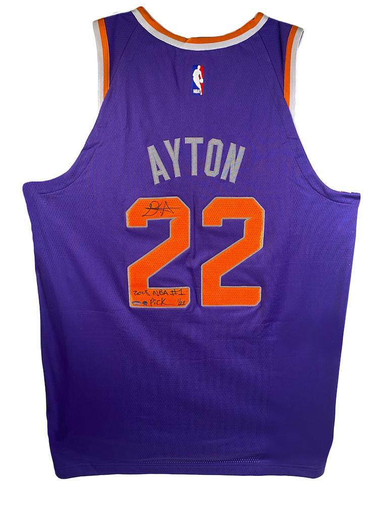 DEANDRE AYTON Autographed Suns "2018 NBA #1 Pick" Authentic Jersey GDL LE 1/22
