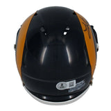 Kurt Warner Autographed Los Angeles Rams 1981-99 Throwback Speed Mini Helmet Beckett Witnessed