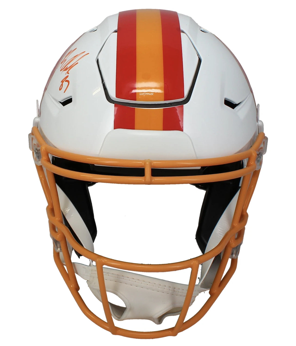 Rob Gronkowski Autographed Tampa Bay Buccaneers 1976-96 Throwback Speedflex Authentic Helmet Radtke