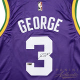 Keyonte George Autographed Utah Jazz Purple Nike Hardwood Classics Swingman Jersey Panini
