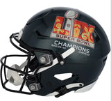 Jalen Hurts Autographed Philadelphia Eagles Super Bowl LIX Champions Logo Speedflex Authentic Helmet Fanatics