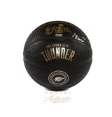 Shai Gilgeous-Alexander Autographed Oklahoma City Thunder Black 2025 NBA Finals Logo Basketball LE 102 Panini