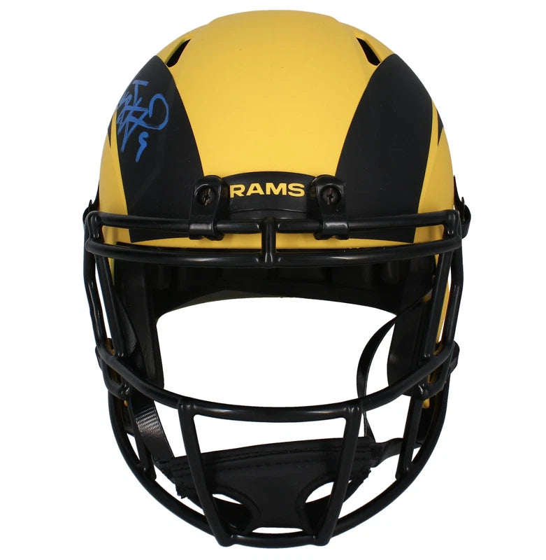 Matthew Stafford Autographed Los Angeles Rams RAVE Speed Full Size Helmet Fanatics