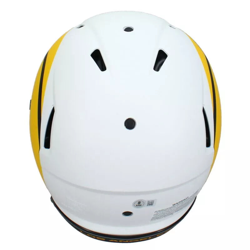 Kyren Williams Autographed Los Angeles Rams Speed Lunar Eclipse Authentic Helmet Beckett Witnessed