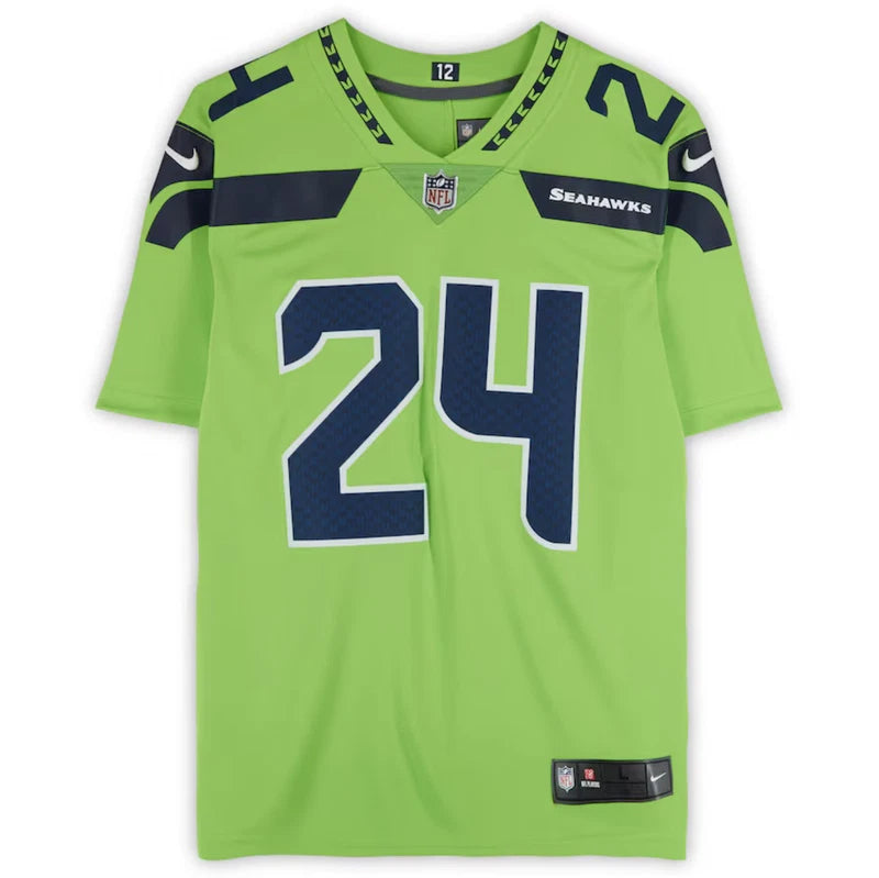 Marshawn Lynch Autographed Seattle Seahawks Nike Green Limited Jersey Fanatics