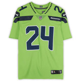Marshawn Lynch Autographed Seattle Seahawks Nike Green Limited Jersey Fanatics