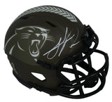 Julius Peppers Autographed Carolina Panthers 2022 Salute to Service Speed Mini Helmet Beckett Witnessed