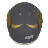 Daunte Culpepper Autographed Minnesota Vikings Slate Speed Mini Helmet Beckett Witnessed