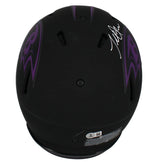 Terrell Suggs Autographed Baltimore Ravens Eclipse Speed Authentic Helmet Beckett Witnessed