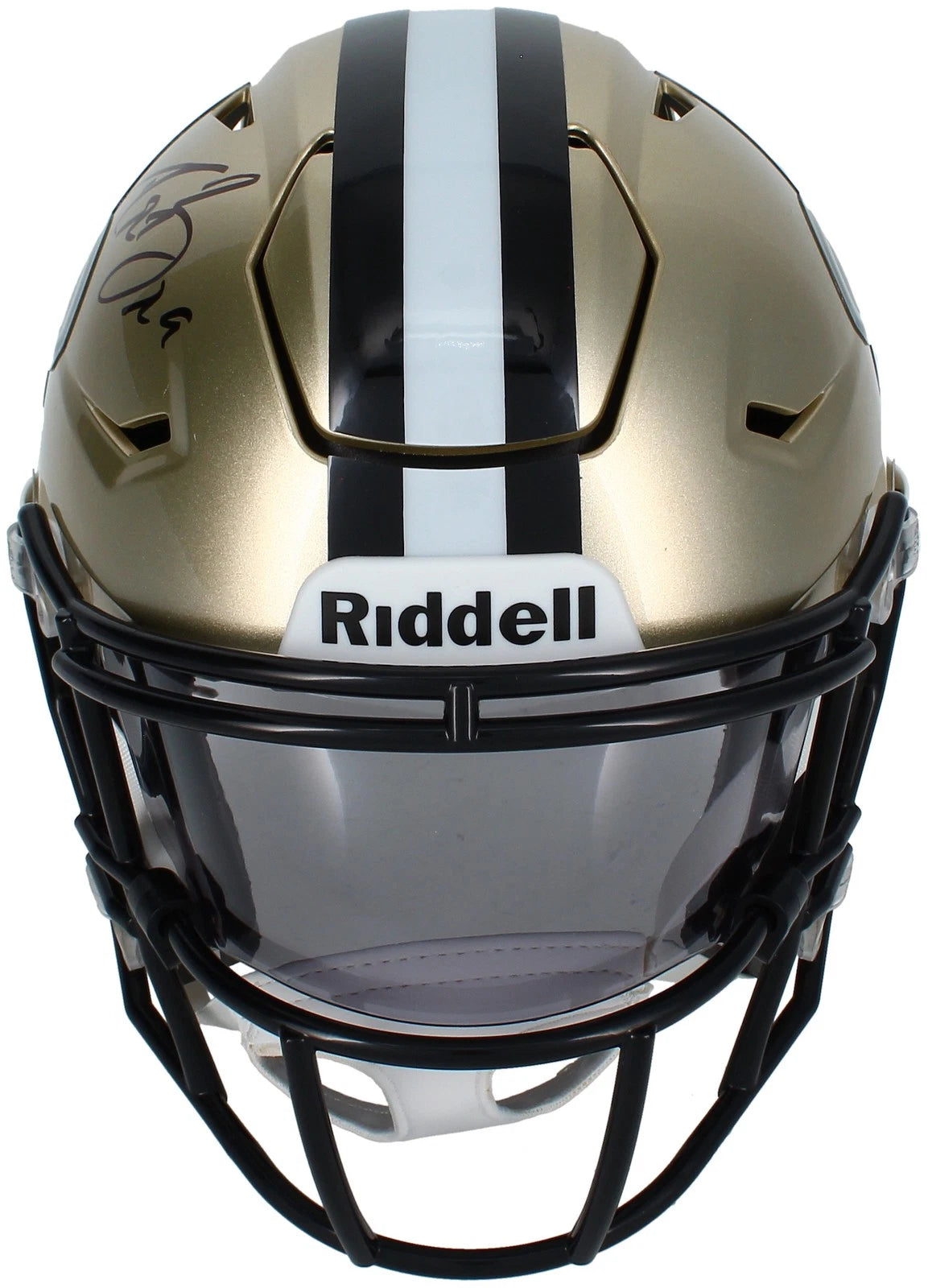 Drew Brees Autographed New Orleans Saints Speedflex Midi Helmet Beckett Witnessed