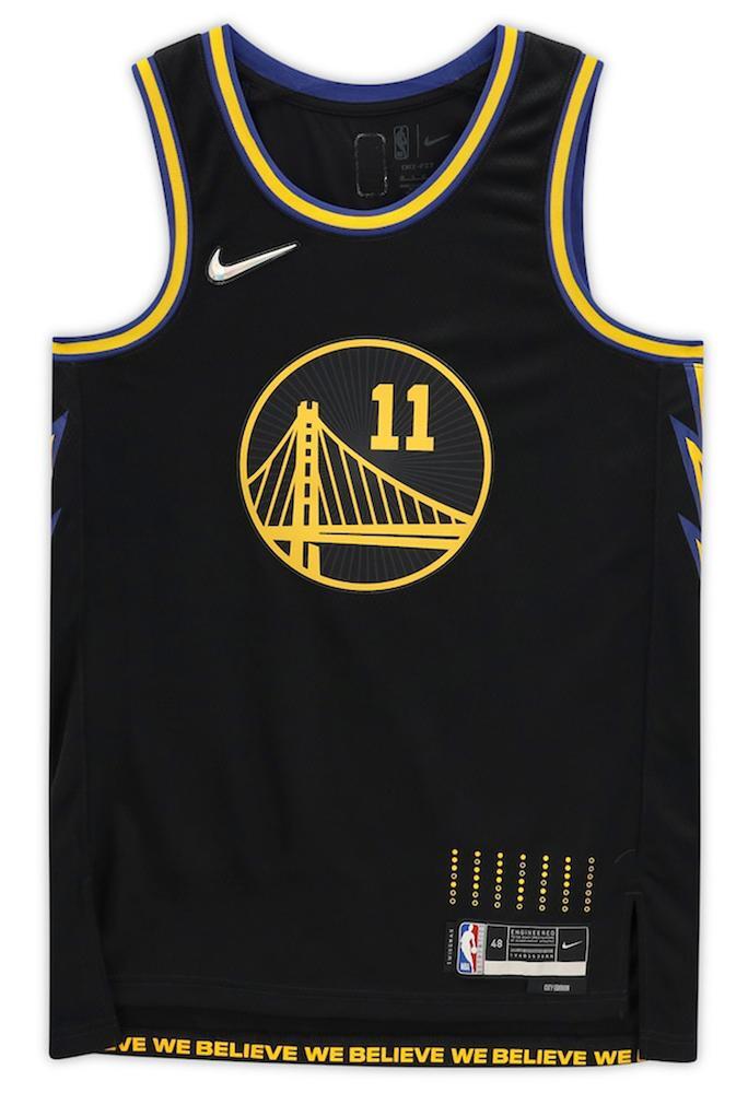 KLAY THOMPSON Autographed Golden State Warriors Black Nike 2021-22 Mixtape Edition Swingman Jersey FANATICS