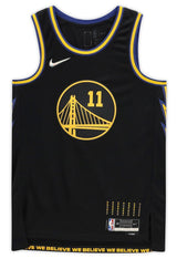 KLAY THOMPSON Autographed Golden State Warriors Black Nike 2021-22 Mixtape Edition Swingman Jersey FANATICS