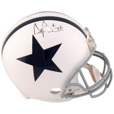 DAK PRESCOTT Autographed Dallas Cowboys Throwback Authentic Helmet FANATICS