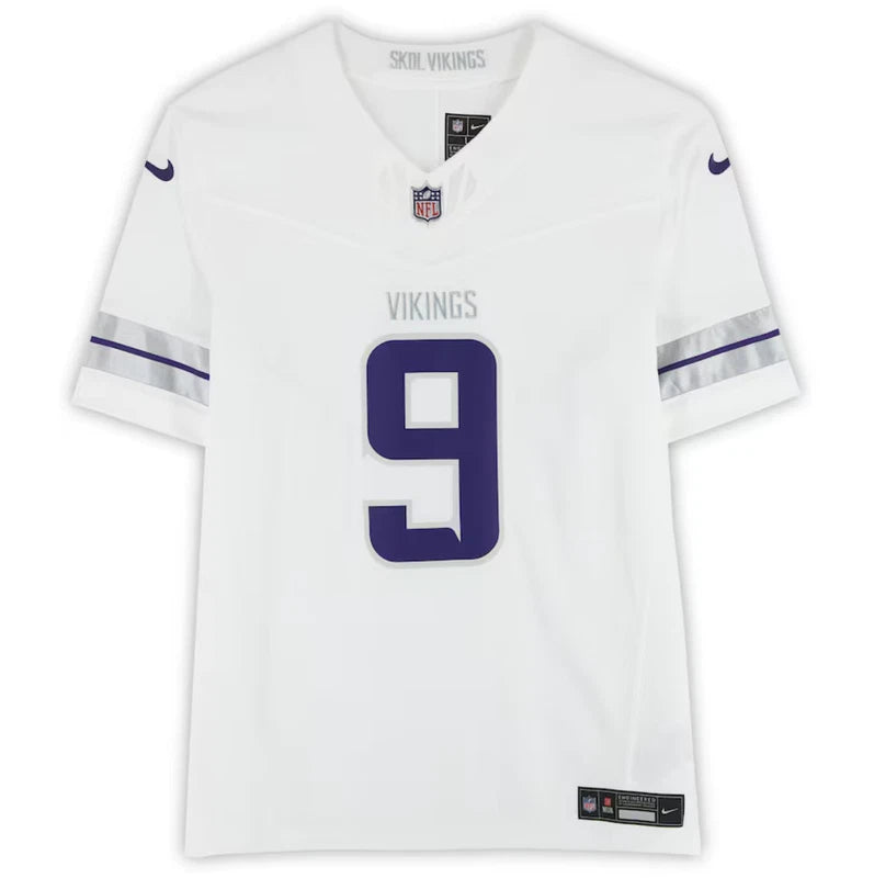 J.J. McCarthy Autographed Minnesota Vikings Nike Alternate White Nike Limited Jersey Fanatics