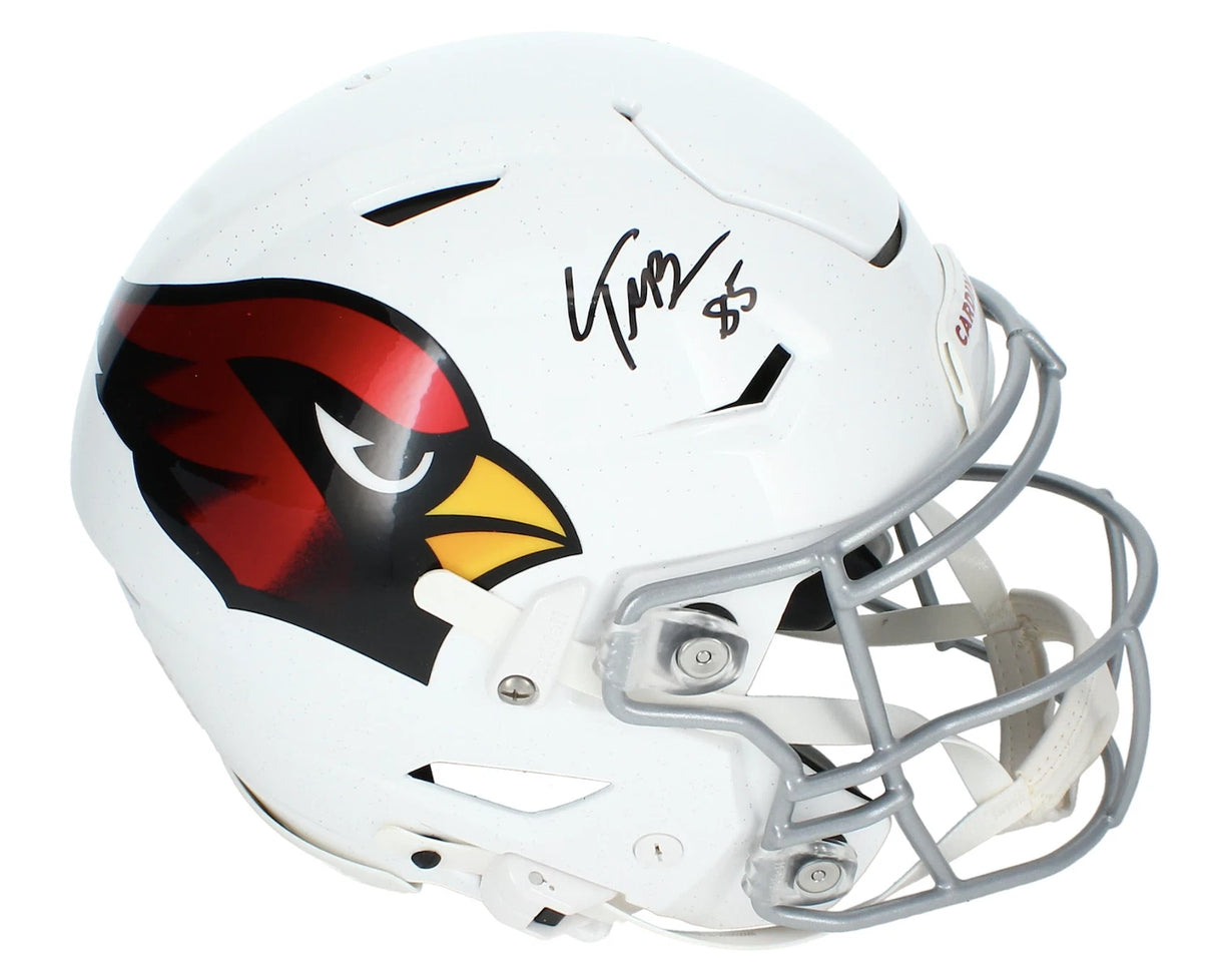 Trey McBride Autographed Arizona Cardinals Speedflex Authentic Helmet Beckett Witnessed
