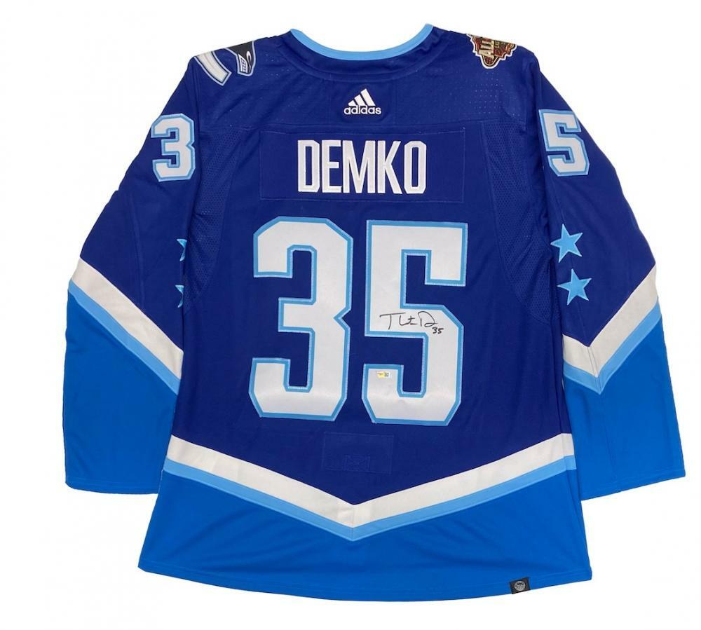 THATCHER DEMKO Autographed Blue 2022 NHL All Star Game Adidas Authentic Jersey FANATICS