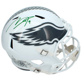 Makai Lemon Autographed Philadelphia Eagles 2024 Salute to Service Speed Full Size Helmet Beckett Witnessed