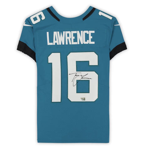 Trevor Lawrence Autographed Jacksonville Jaguars Teal Nike Limited Jersey Fanatics