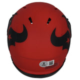 Dalton Schultz Autographed (in White) Houston Texans RAVE Speed Mini Helmet Beckett Witnessed