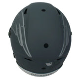 Tom Brady Autographed/Inscribed "6X CHAMPS" (in Red) New England Patriots Slate Speedflex Authentic Helmet LE 12/25