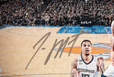 JA MORANT Autographed Memphis Grizzlies "Reverse" 16" x 20" Photograph PANINI LE 112