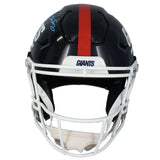 Lawrence Taylor Autographed New York Giants 1981-99 Throwback Speedflex Authentic Helmet Beckett Witnessed