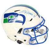 Jadarian Price Autographed Seattle Seahawks Green RETRO Speedflex Authentic Helmet Beckett Witnessed