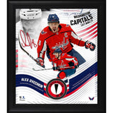 Alex Ovechkin Capitals Framed 15" x 17" Game Used Puck Display LE 50
