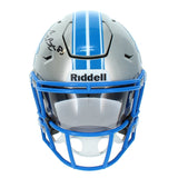 Sam LaPorta Autographed Detroit Lions Speedflex Midi Helmet Beckett Witnessed