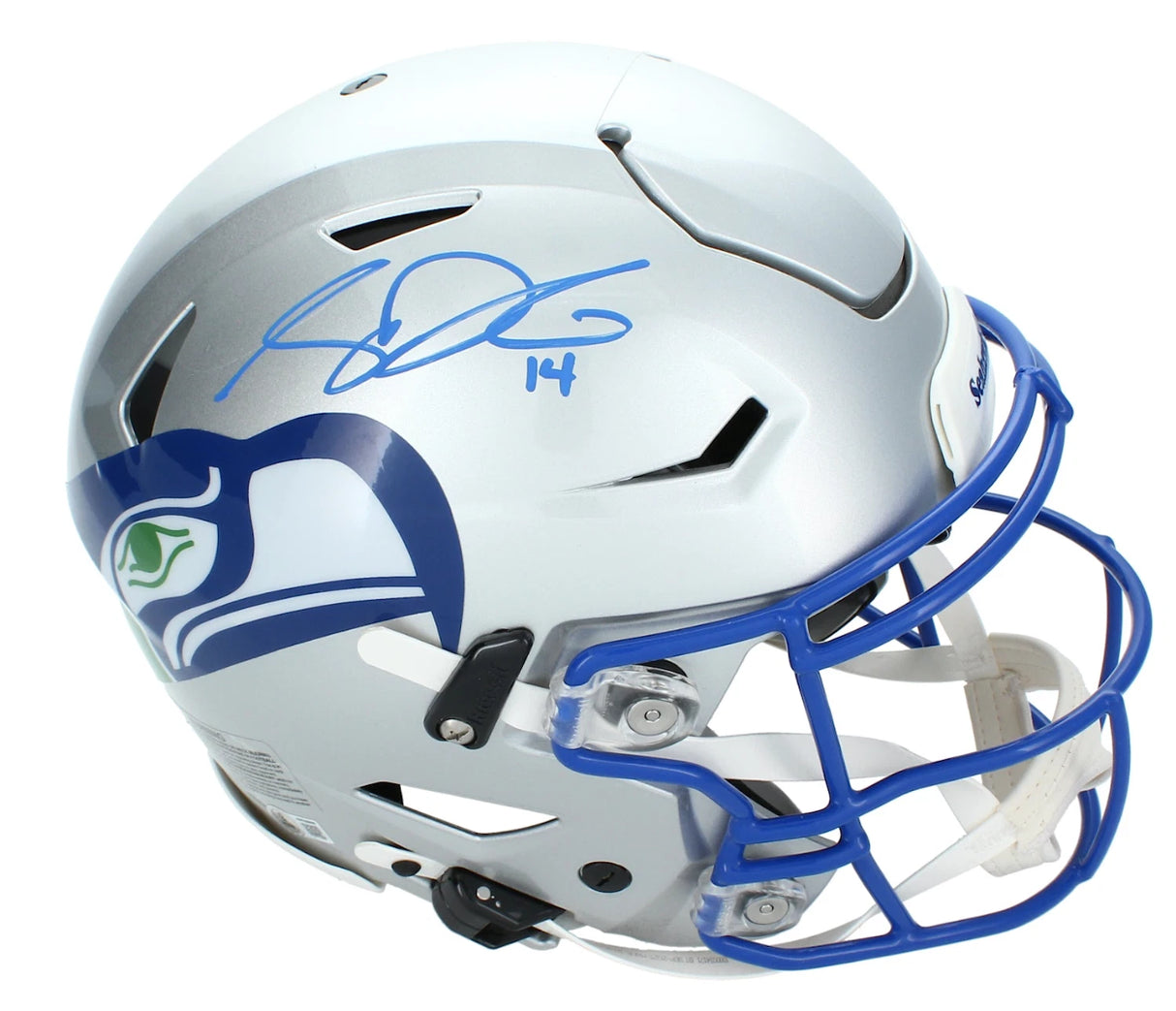 Sam Darnold Autographed Seattle Seahawks 1983-01 Throwback Speedflex Authentic Helmet Beckett Witnessed