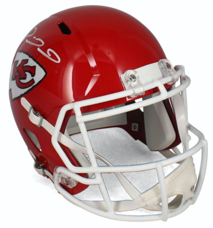 Patrick Mahomes Autographed Kansas City Chiefs Speed Full Size Helmet Beckett Witnessed
