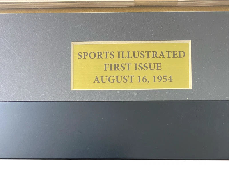 Sports Illustrated First Issue August 16th, 1954 (Eddie Matthews) Framed Display