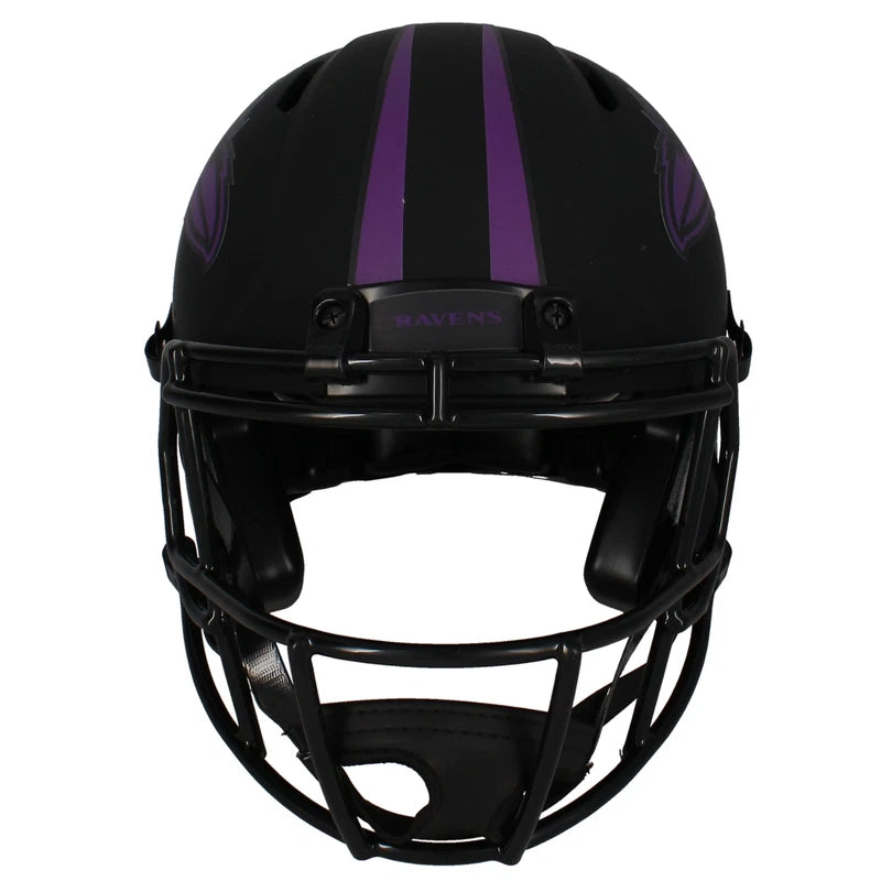 Terrell Suggs Autographed Baltimore Ravens Eclipse Speed Authentic Helmet Beckett Witnessed