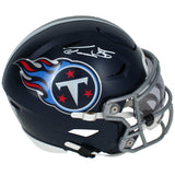 Taylor Lewan Autographed Tennessee Titans Speedflex Midi Helmet Beckett Witnessed