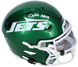 Darrelle Revis Autographed (in White) New York Jets Speedflex Midi Helmet Beckett Witnessed