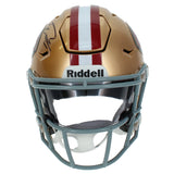 George Kittle Autographed San Francisco 49ers Speedflex Midi Helmet Beckett Witnessed