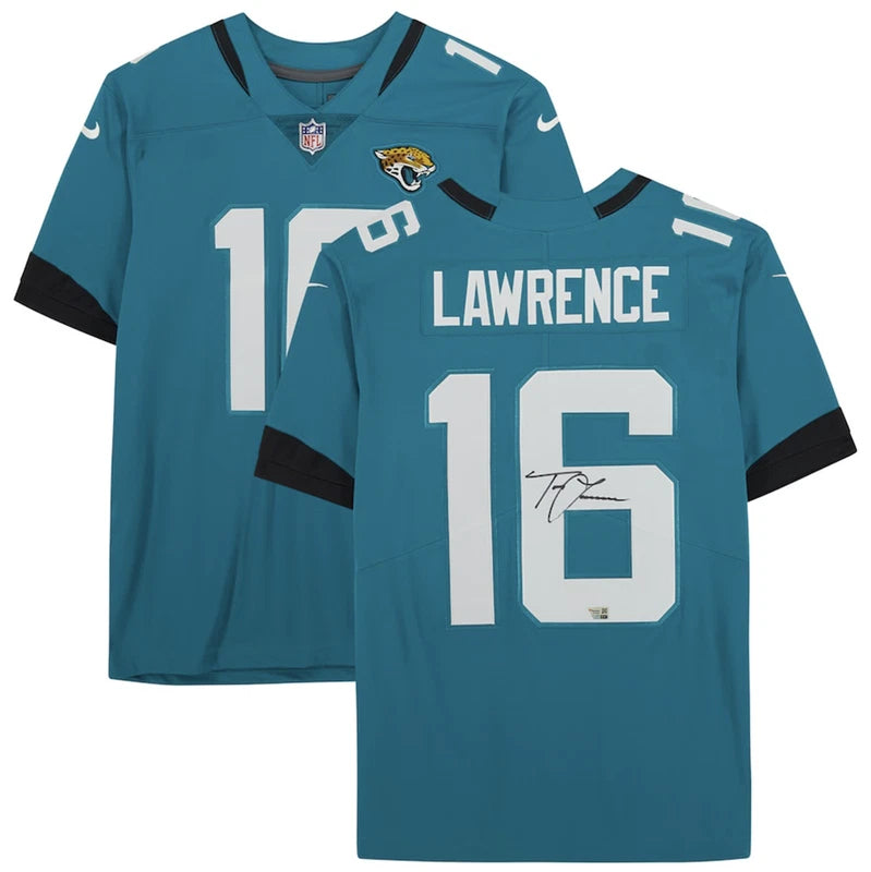 Trevor Lawrence Autographed Jacksonville Jaguars Teal Nike Limited Jersey Fanatics