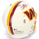 Terry McLaurin Autographed Washington Commanders RETRO Speed Authentic Helmet Beckett Witnessed