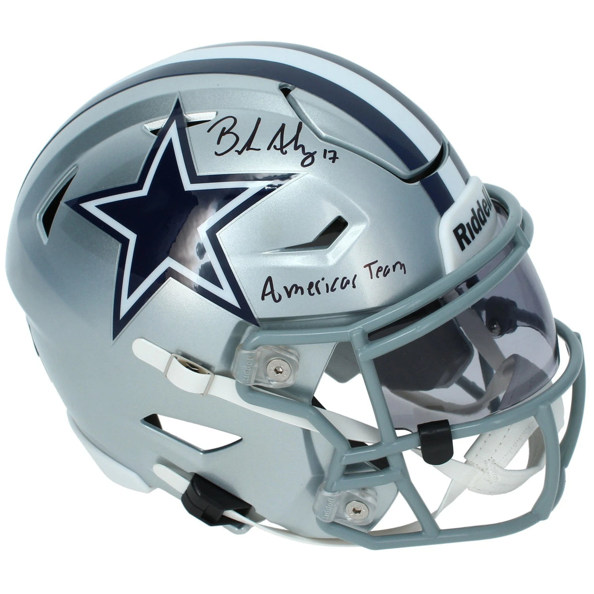 Brandon Aubrey Autographed/Inscribed "AMERICA'S TEAM" Dallas Cowboys Speedflex Midi Helmet Beckett Witnessed