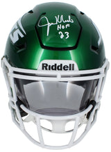 Joe Klecko Autographed/Inscribed "HOF 2023" New York Jets Speedflex Midi Helmet Beckett Witnessed