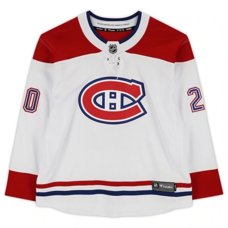Juraj Slafkovsky Autographed Montreal Canadiens White Fanatics Breakaway Jersey Fanatics