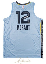 Ja Morant Autographed Memphis Grizzlies Light Blue Jordan Brand 2022-23 Swingman Jersey Panini