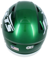 Darrelle Revis Autographed (in White) New York Jets Speedflex Midi Helmet Beckett Witnessed