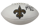 Rashid Shaheed Autographed New Orleans Saints White Panel Football Beckett Witnessed